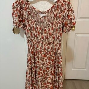 Floral Puff Sleeve Dress